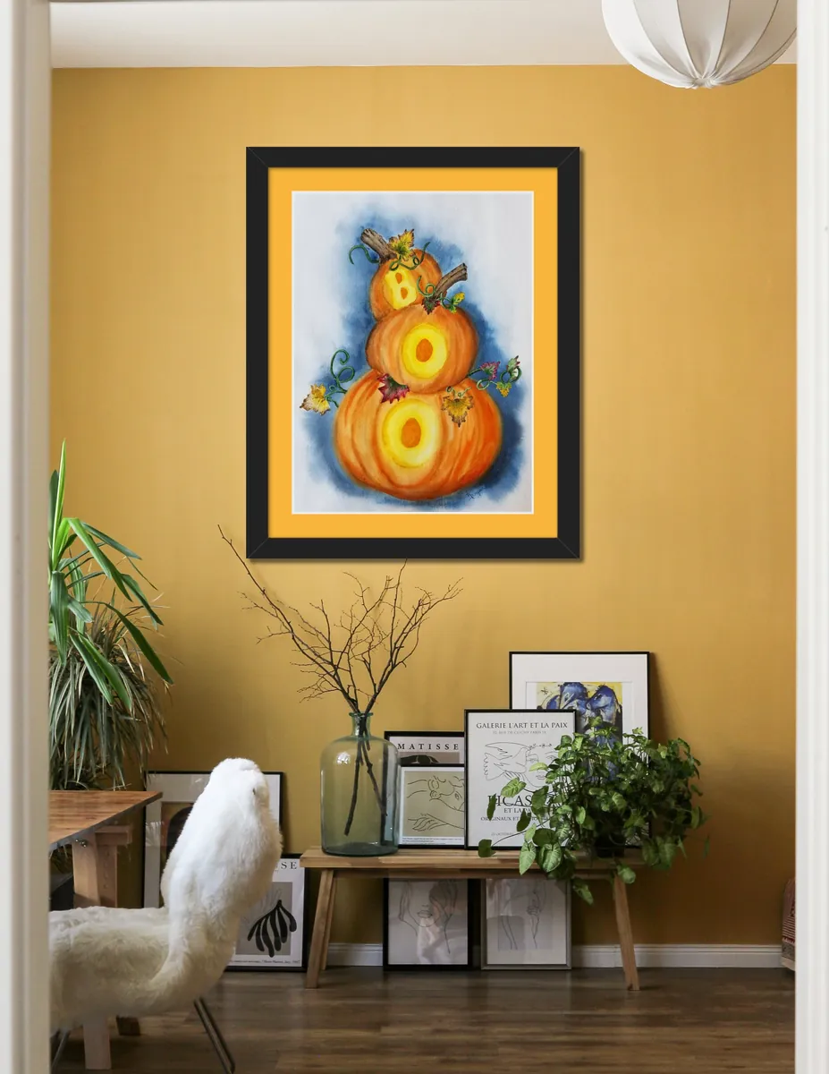 BOO framed in a home setting