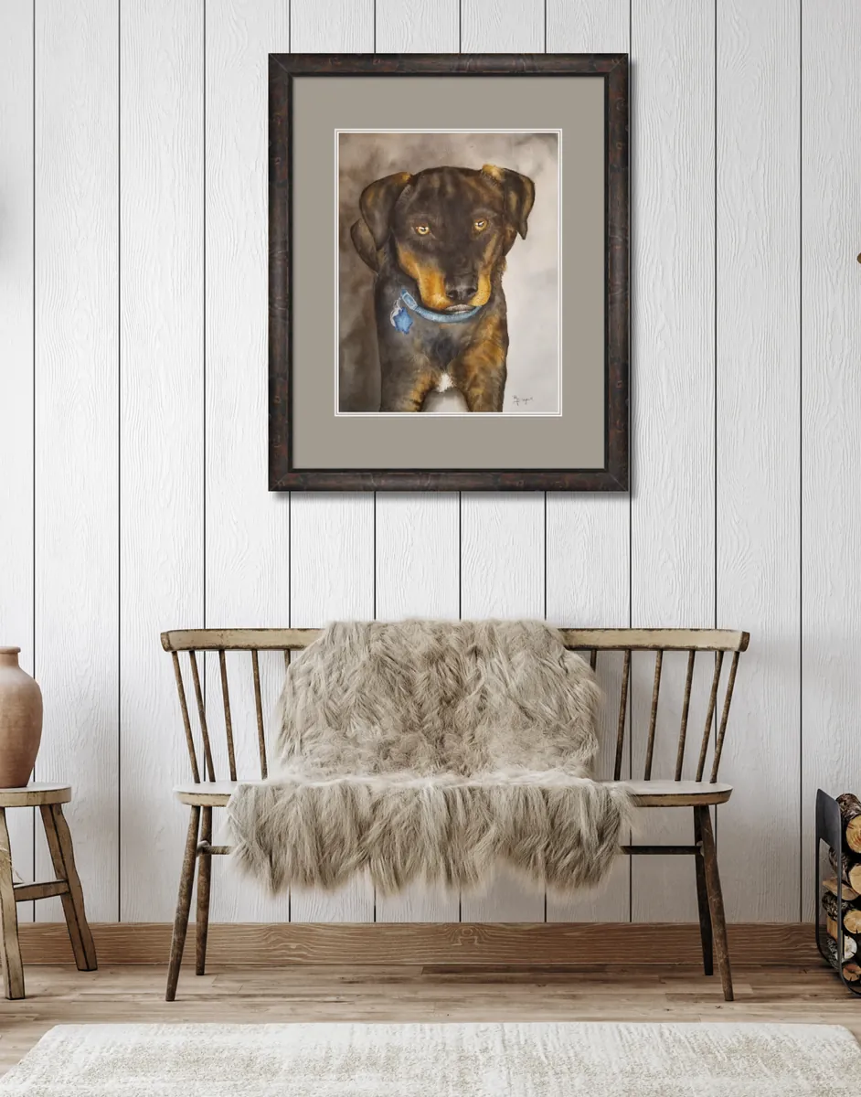Trigger framed in a home setting